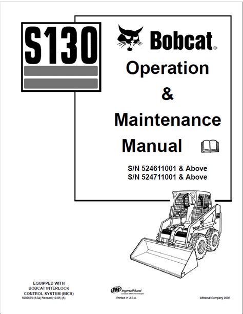 2003 bobcat s130 skid steer loader|bobcat s130 manual.